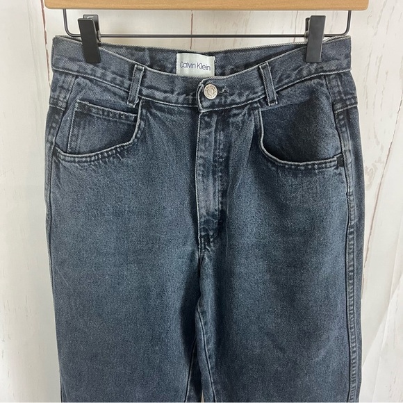Vintage 90s Calvin Klein women’s jeans black size 8 - Picture 3 of 10